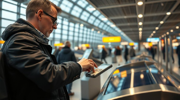 Посетитель российского аэропорта оплатил парковку цифровыми рублями Посетитель российского аэропорта оплатил парковку цифровыми рублями