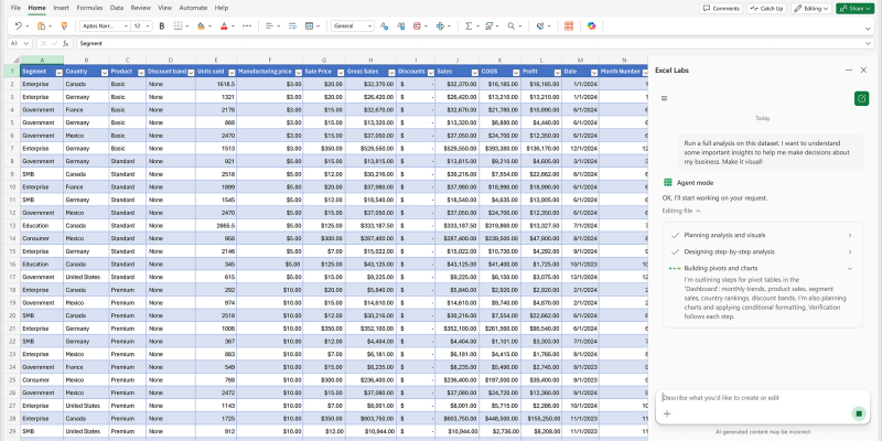 В Word и Excel появился режим агента — для создания сложных документов через простые запросы