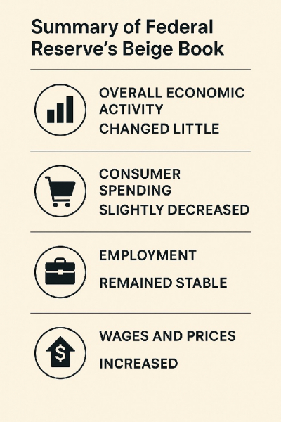Последний «Бежевый отчёт» ФРС: экономическая активность почти без изменений