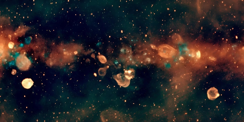 Астрономы показали гигантскую цветную радиокарту Млечного Пути