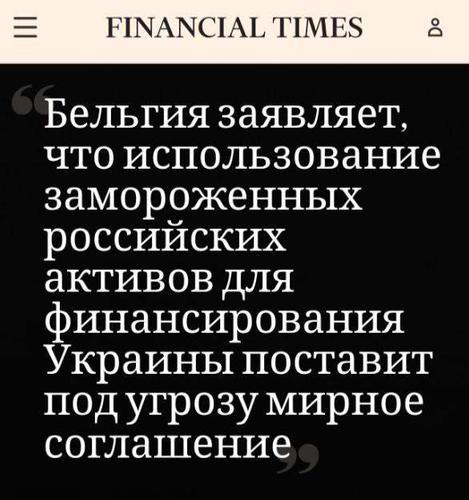 ЕС должен выплачивать до 5,6 млрд евро в год в виде процентов, если не будет достигнуто соглашение по российским активам
